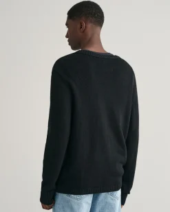 Linen Blend V-Neck Sweater