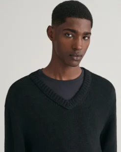 Linen Blend V-Neck Sweater
