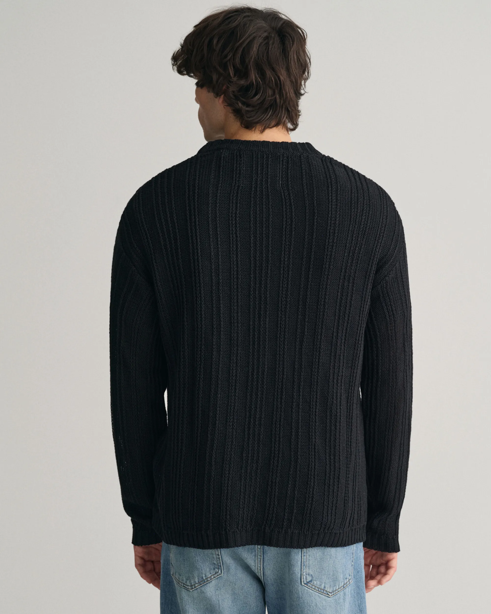 Linen Silk Crew Neck Sweater