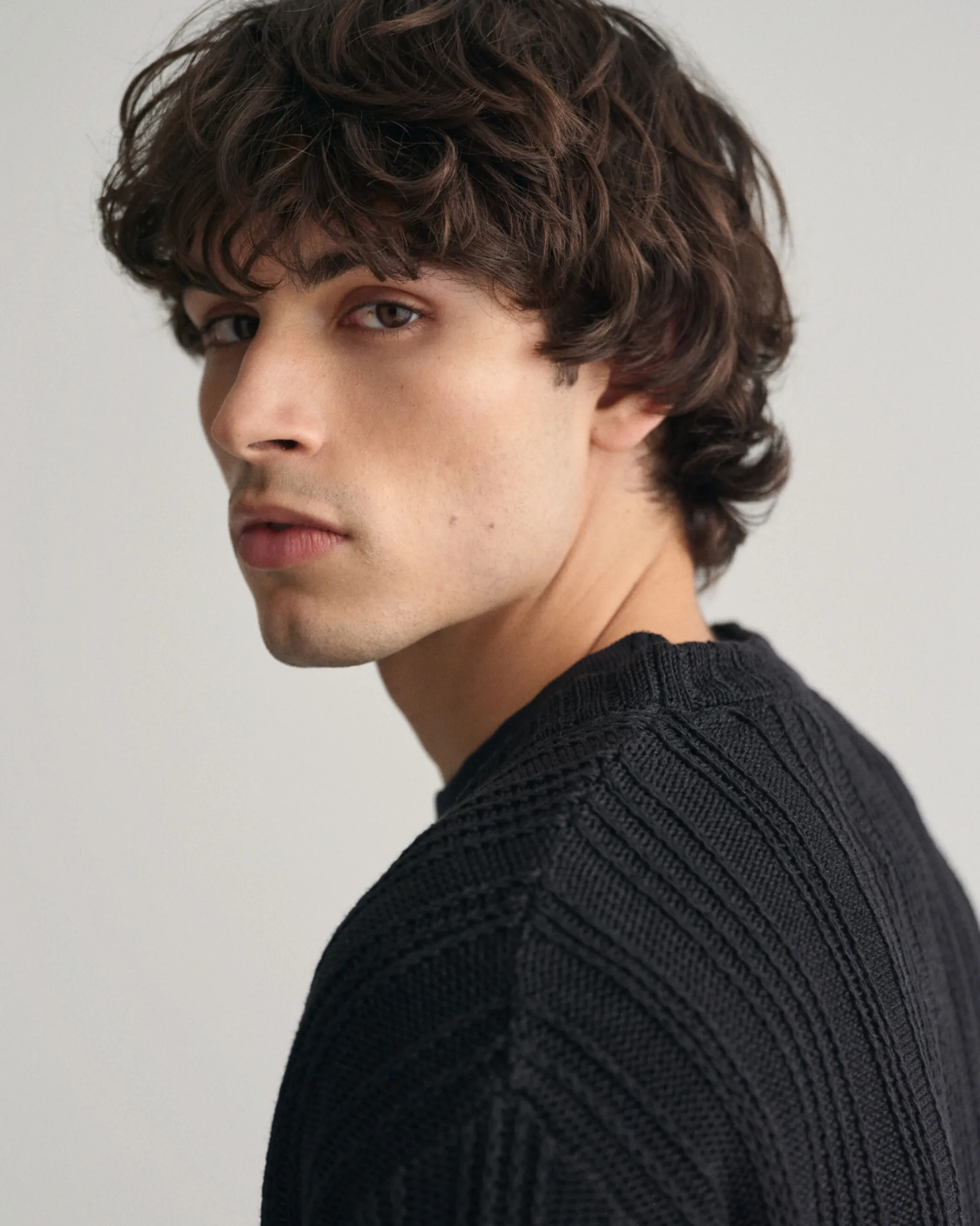 Linen Silk Crew Neck Sweater
