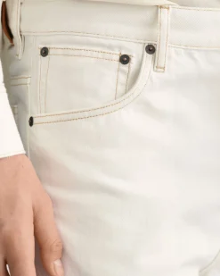 Loose Fit White Jeans