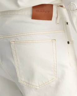 Loose Fit White Jeans