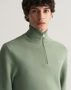 Milano Knit Cotton Half-Zip Sweater