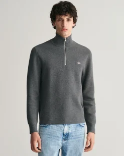 Milano Knit Cotton Half-Zip Sweater