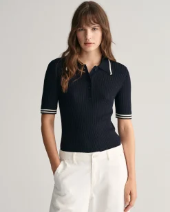 Mini Cable Knit Polo Sweater