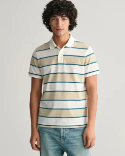 Multi Striped Piqué Polo Shirt