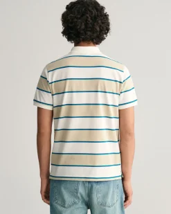Multi Striped Piqué Polo Shirt