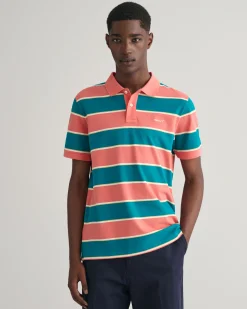Multi Striped Piqué Polo Shirt