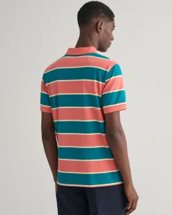 Multi Striped Piqué Polo Shirt