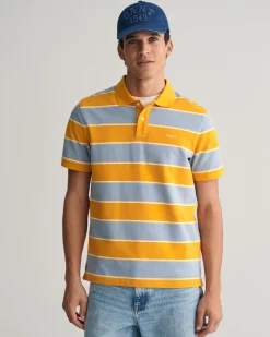 Multi Striped Piqué Polo Shirt
