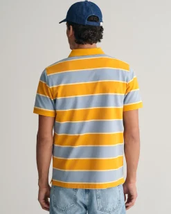 Multi Striped Piqué Polo Shirt