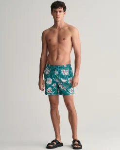Oleander Print Swim Shorts