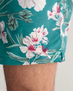 Oleander Print Swim Shorts