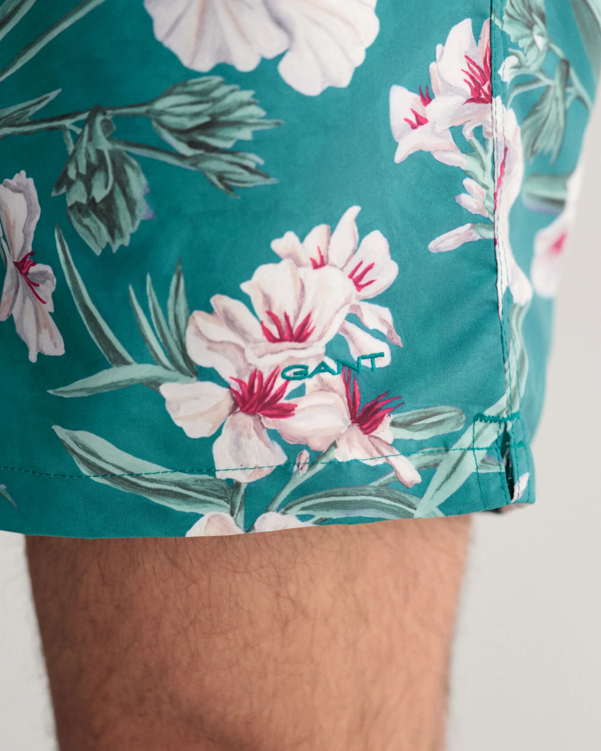 Oleander Print Swim Shorts