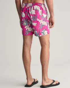 Oleander Print Swim Shorts