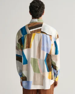 Oversized Art Print Shirt