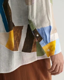Oversized Art Print Shirt