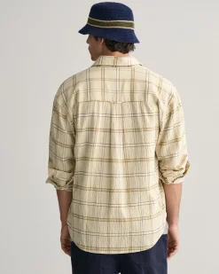 Oversized Textured Checked Shirt