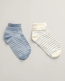 2-Pack Breton Striped Ankle Socks