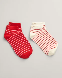 2-Pack Breton Striped Ankle Socks