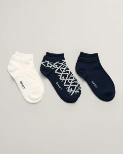 3-Pack G Patterned Ankle Socks