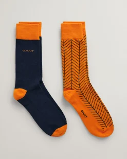 2-Pack Herringbone Patterned Socks