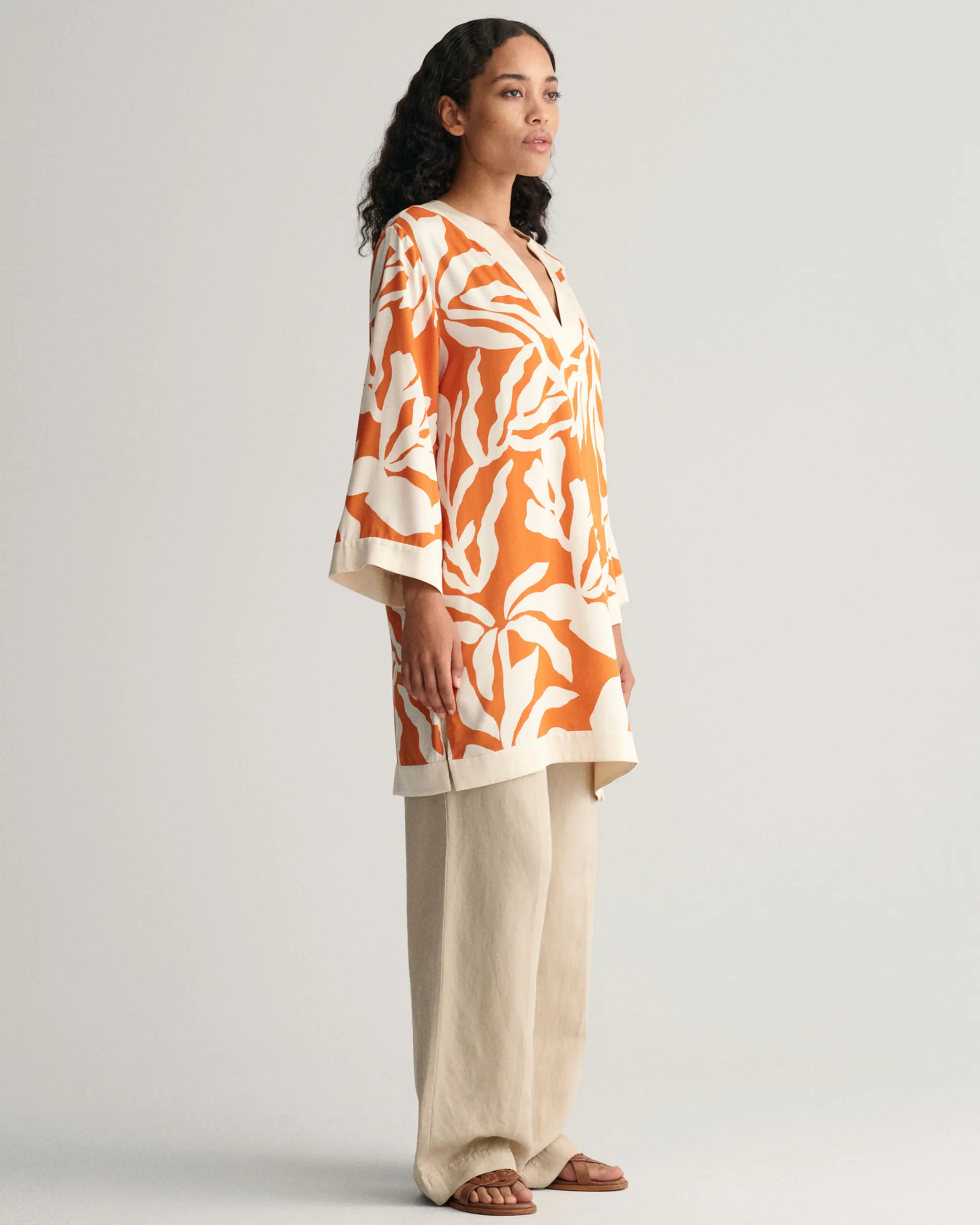 Palm Print Caftan