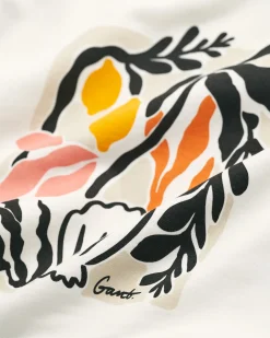 Palm Print Crew Neck Sweatshirt