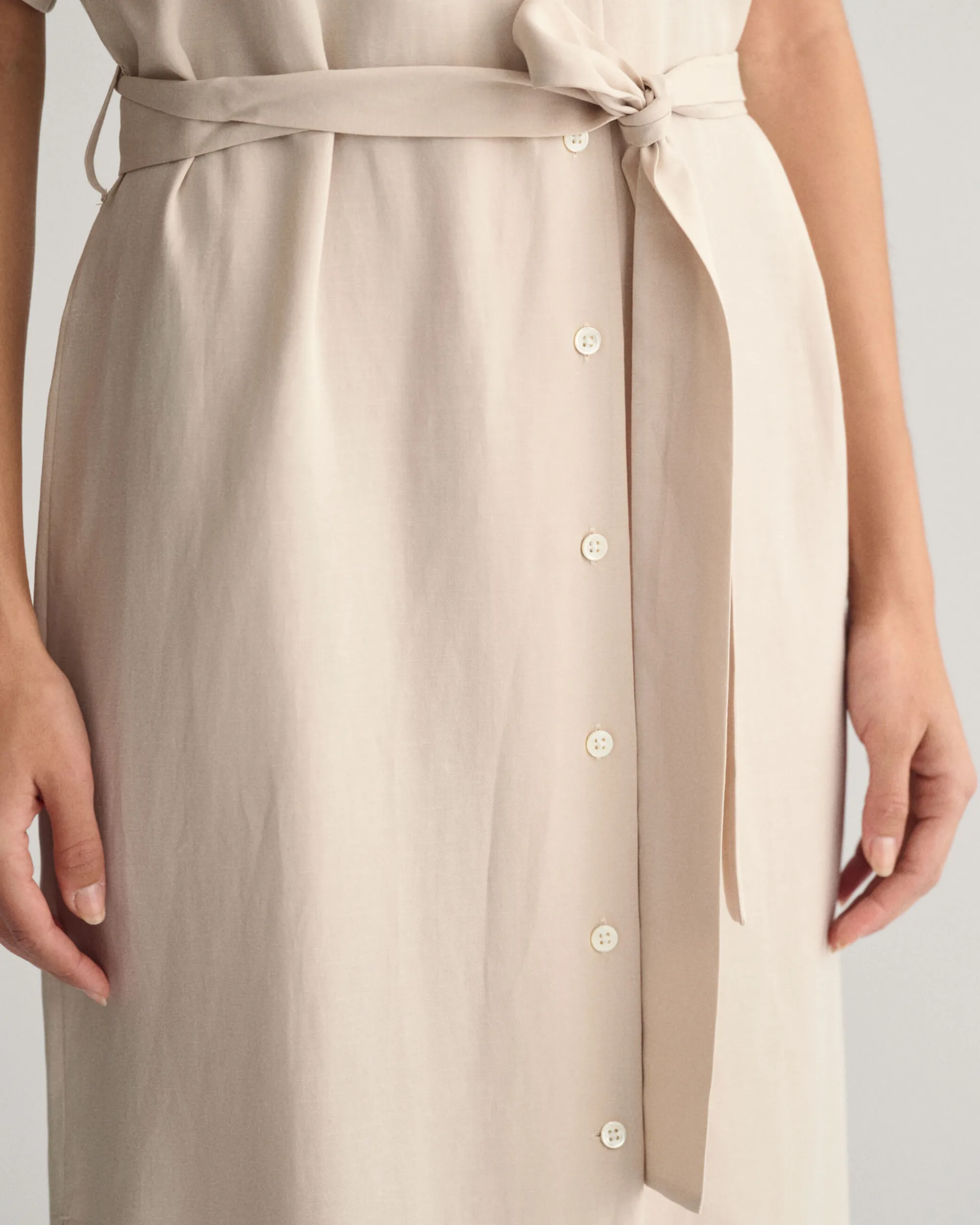 Pocket Short Sleeve Shirt Dress