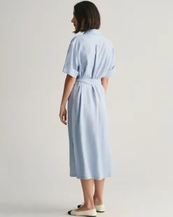 Pocket Short Sleeve Shirt Dress
