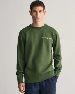 Printed Graphic Crew Neck Sweatshirt