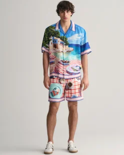 Printed Silk Shorts