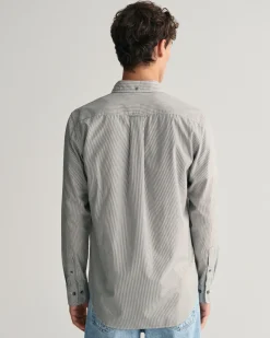 Regular Fit Banker Stripe Poplin Shirt