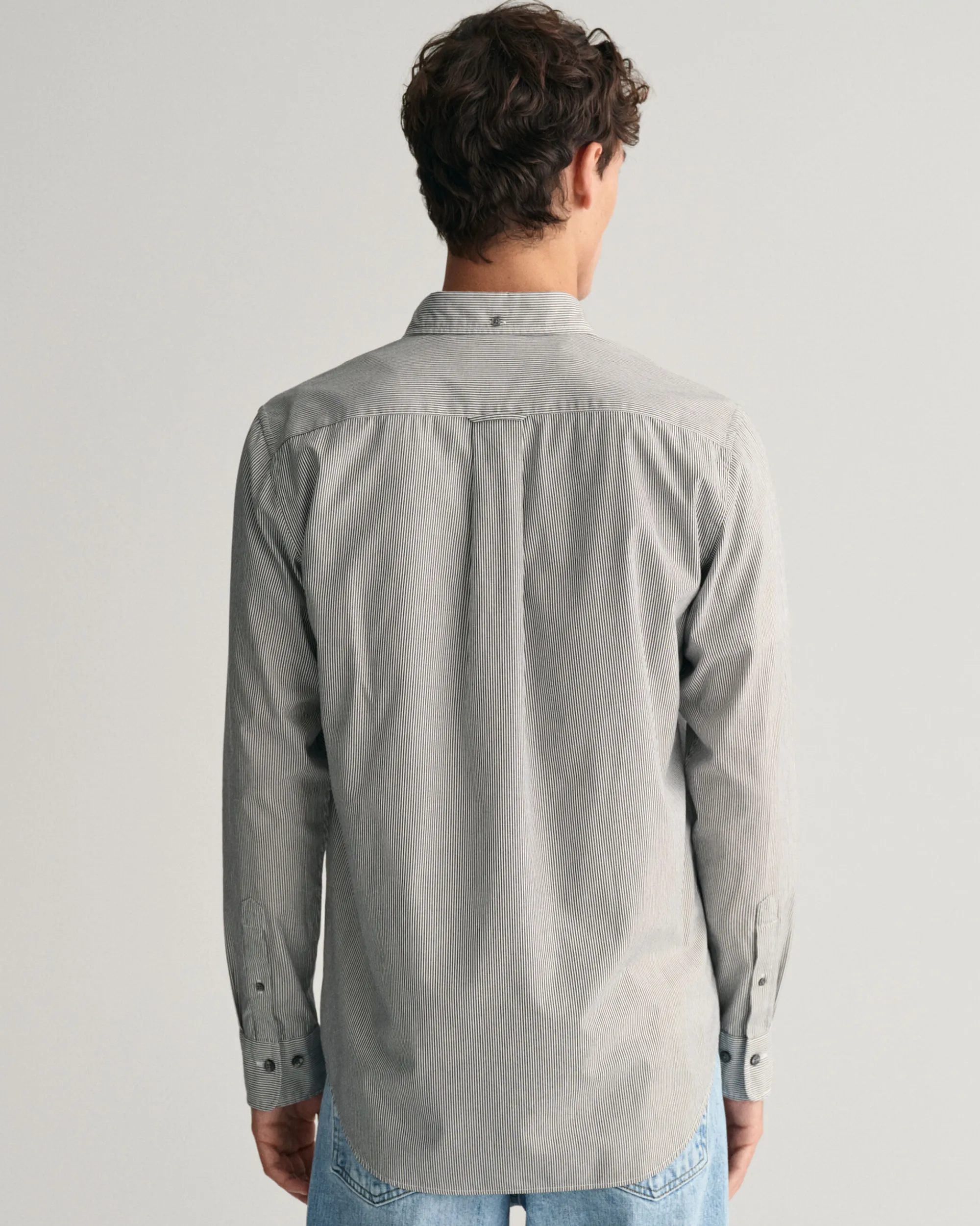 Regular Fit Banker Stripe Poplin Shirt