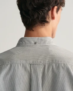 Regular Fit Banker Stripe Poplin Shirt