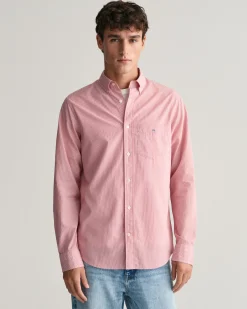 Regular Fit Banker Stripe Poplin Shirt