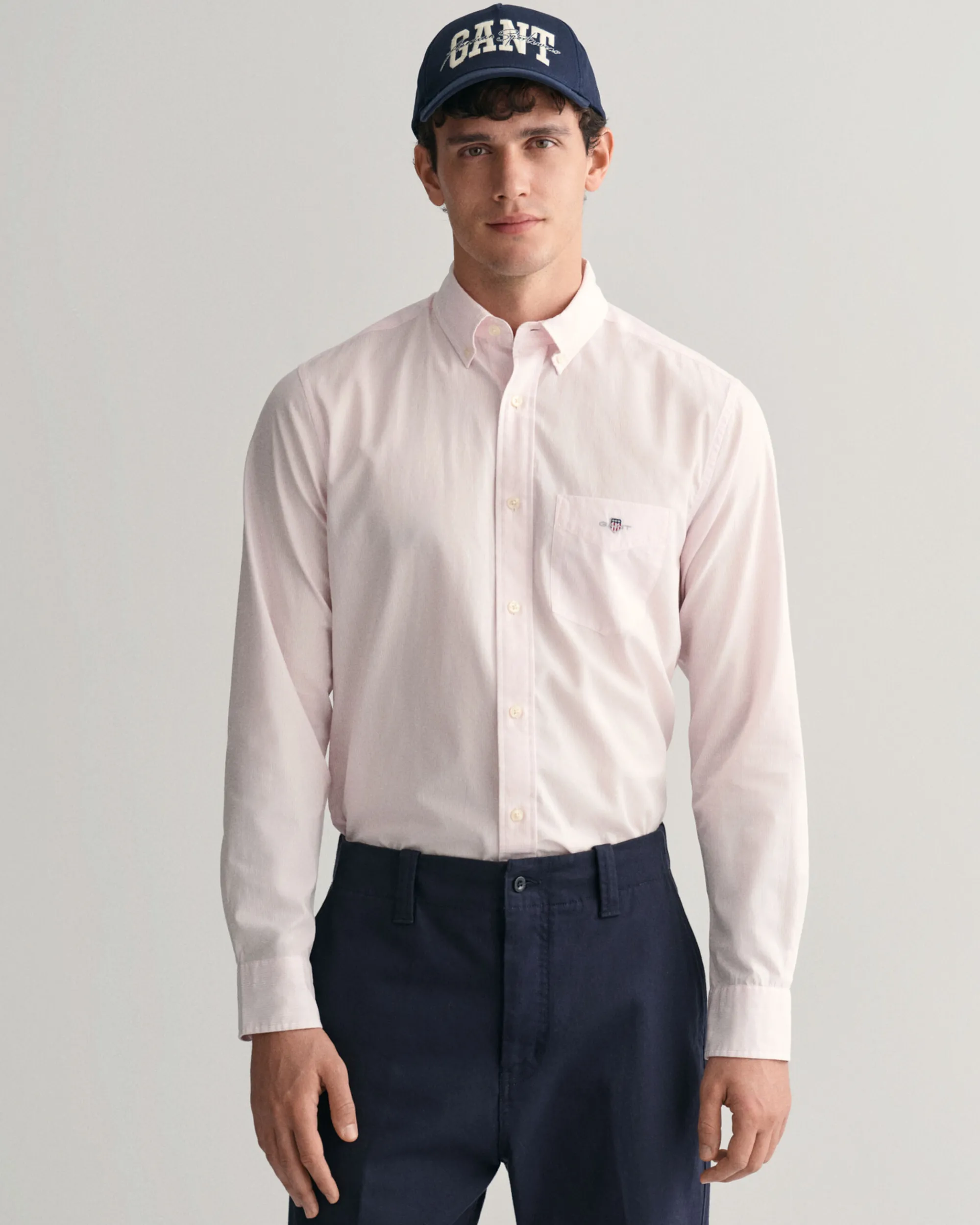 Regular Fit Banker Stripe Poplin Shirt