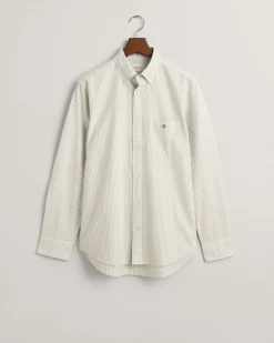 Regular Fit Banker Stripe Oxford Shirt