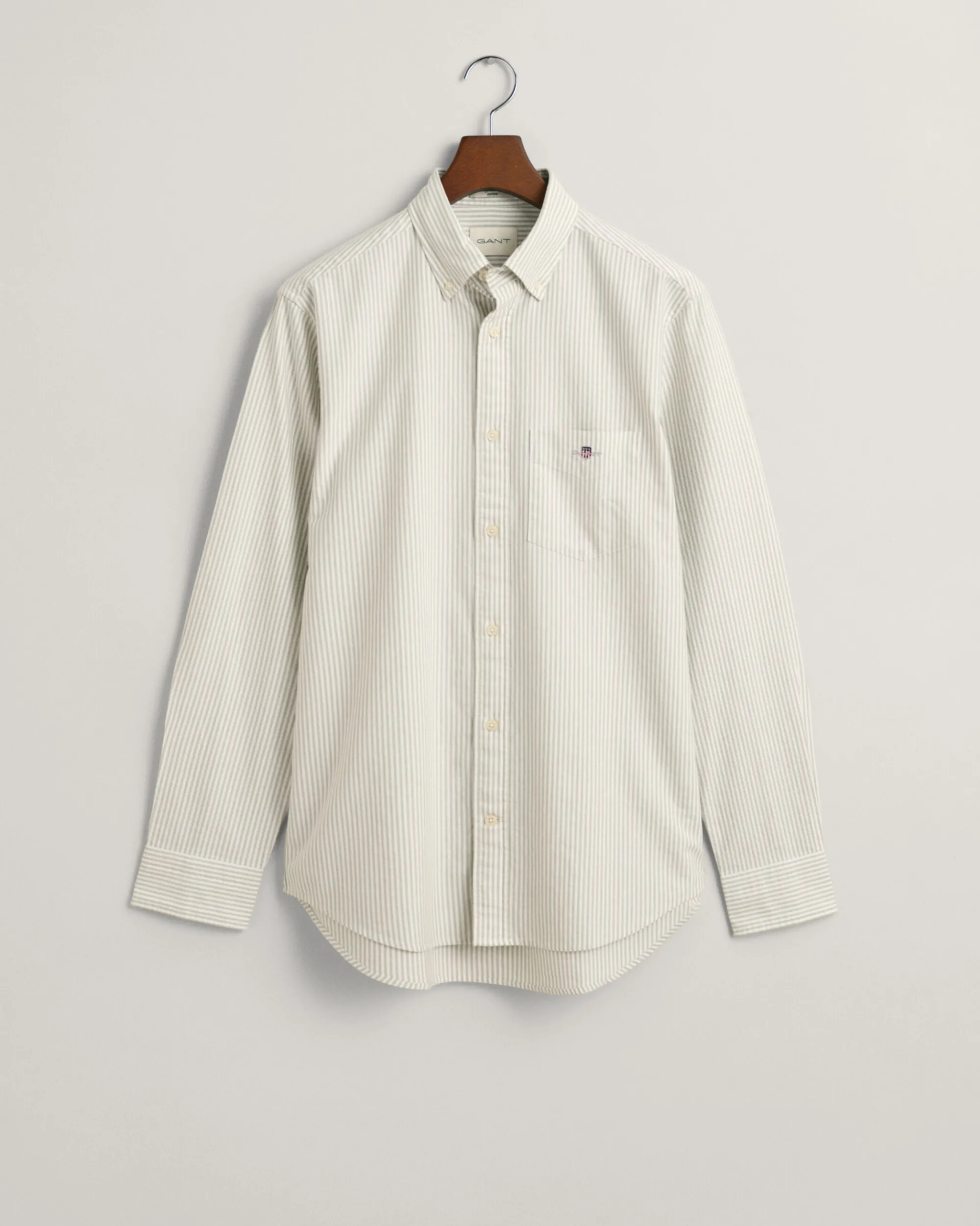 Regular Fit Banker Stripe Oxford Shirt