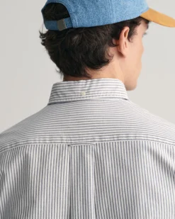 Regular Fit Banker Stripe Oxford Shirt