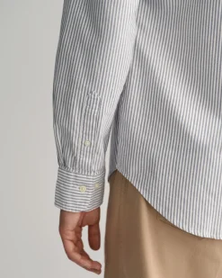 Regular Fit Banker Stripe Oxford Shirt