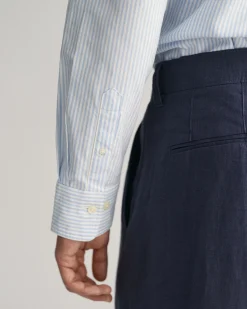Regular Fit Banker Stripe Oxford Shirt