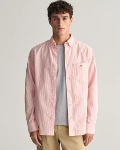 Regular Fit Banker Stripe Oxford Shirt