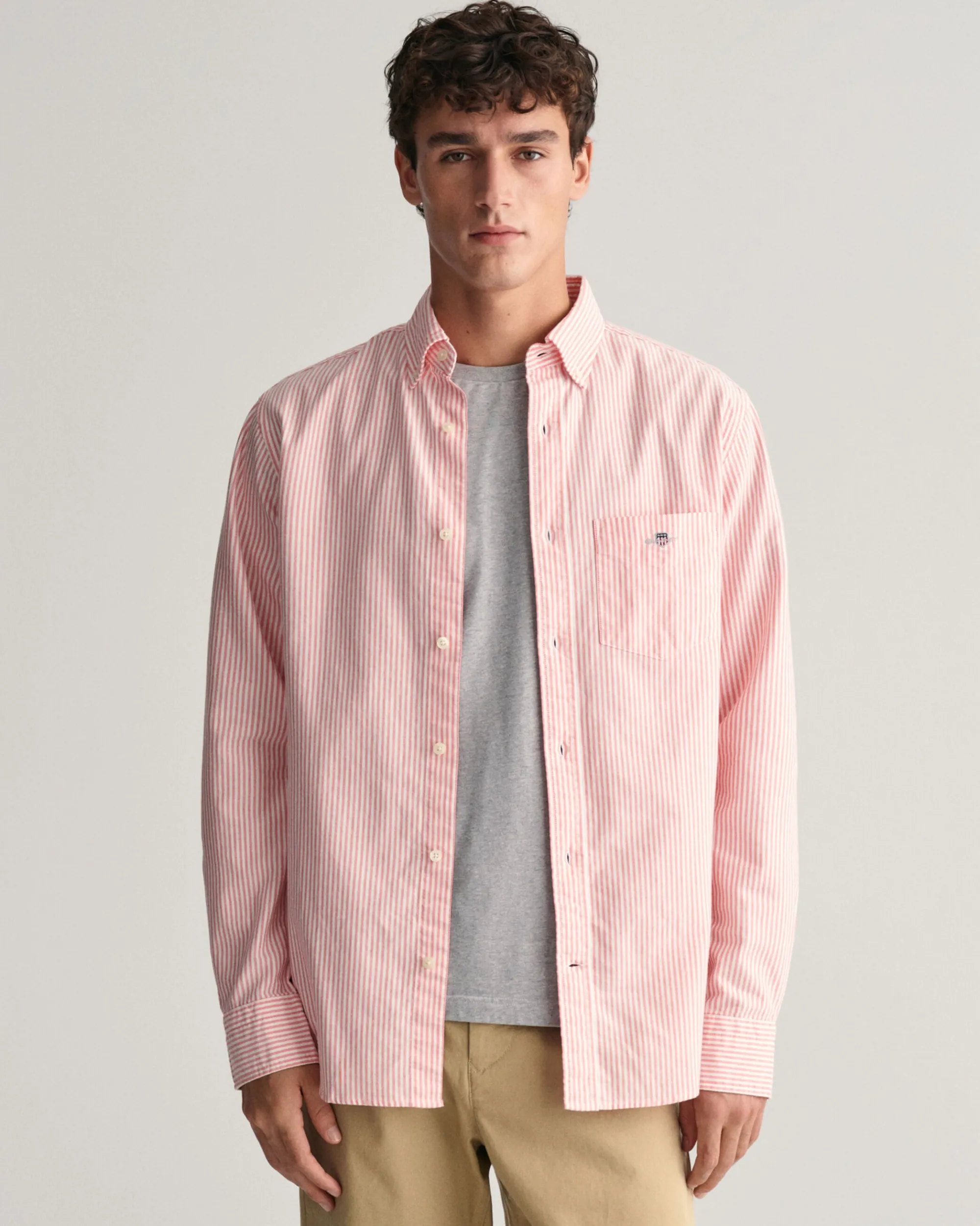 Regular Fit Banker Stripe Oxford Shirt