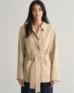 Regular Fit Belted Blazer Jacket