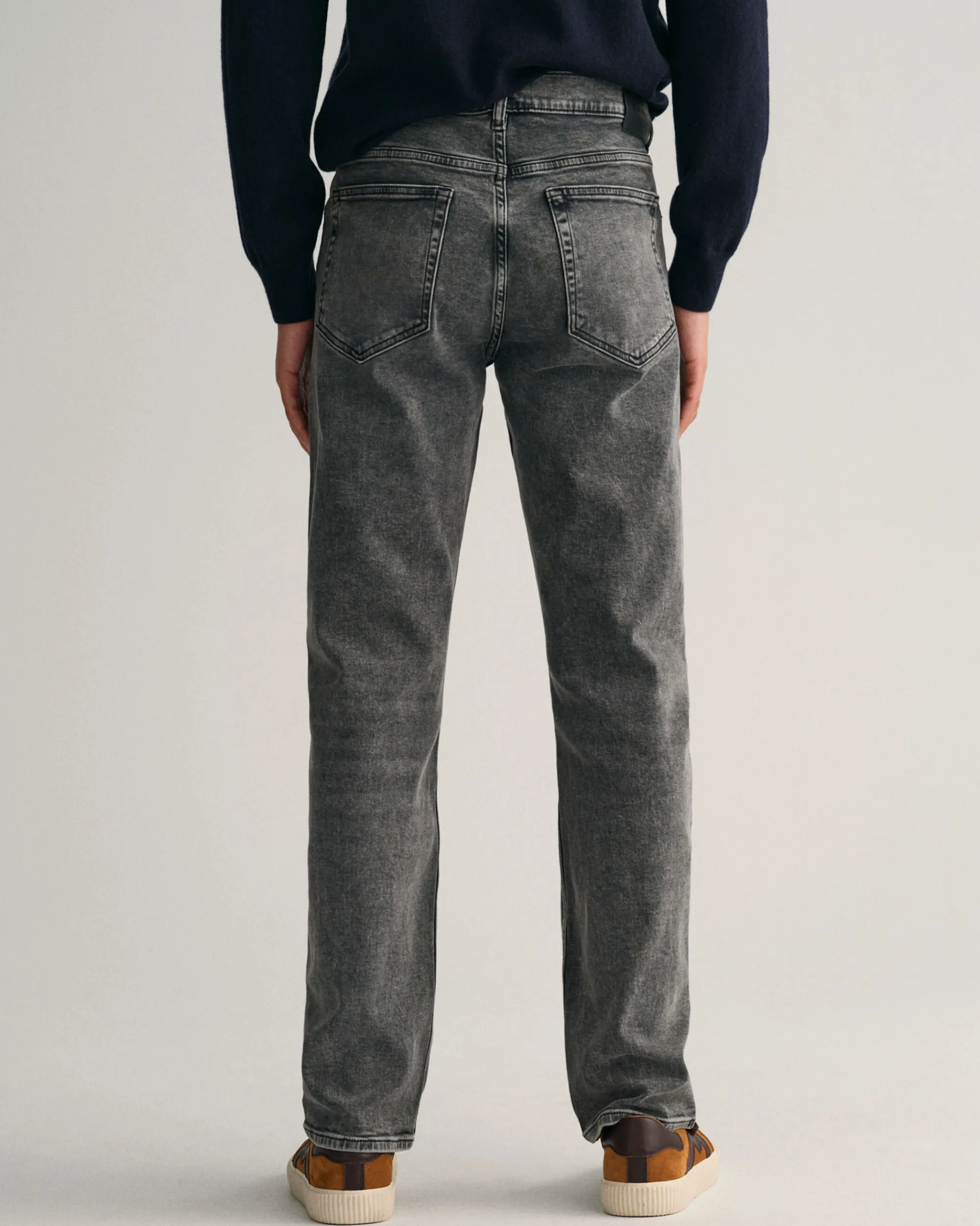 Regular Fit Black Wash Jeans