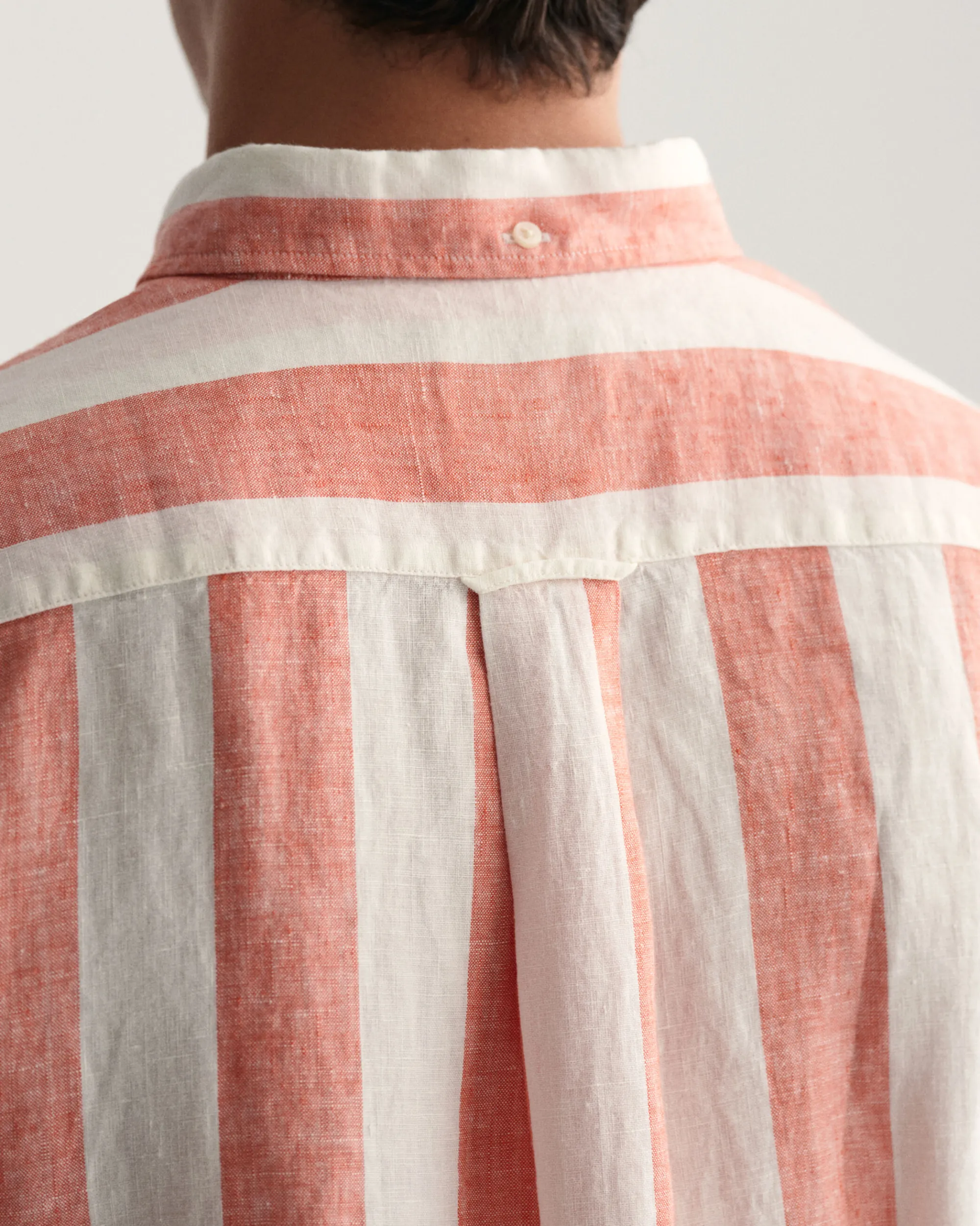 Regular Fit Bold Striped Linen Shirt
