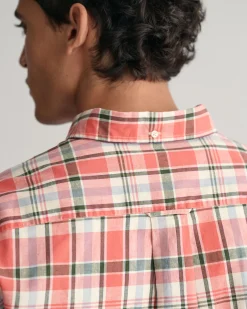 Regular Fit Checked Cotton Linen Shirt