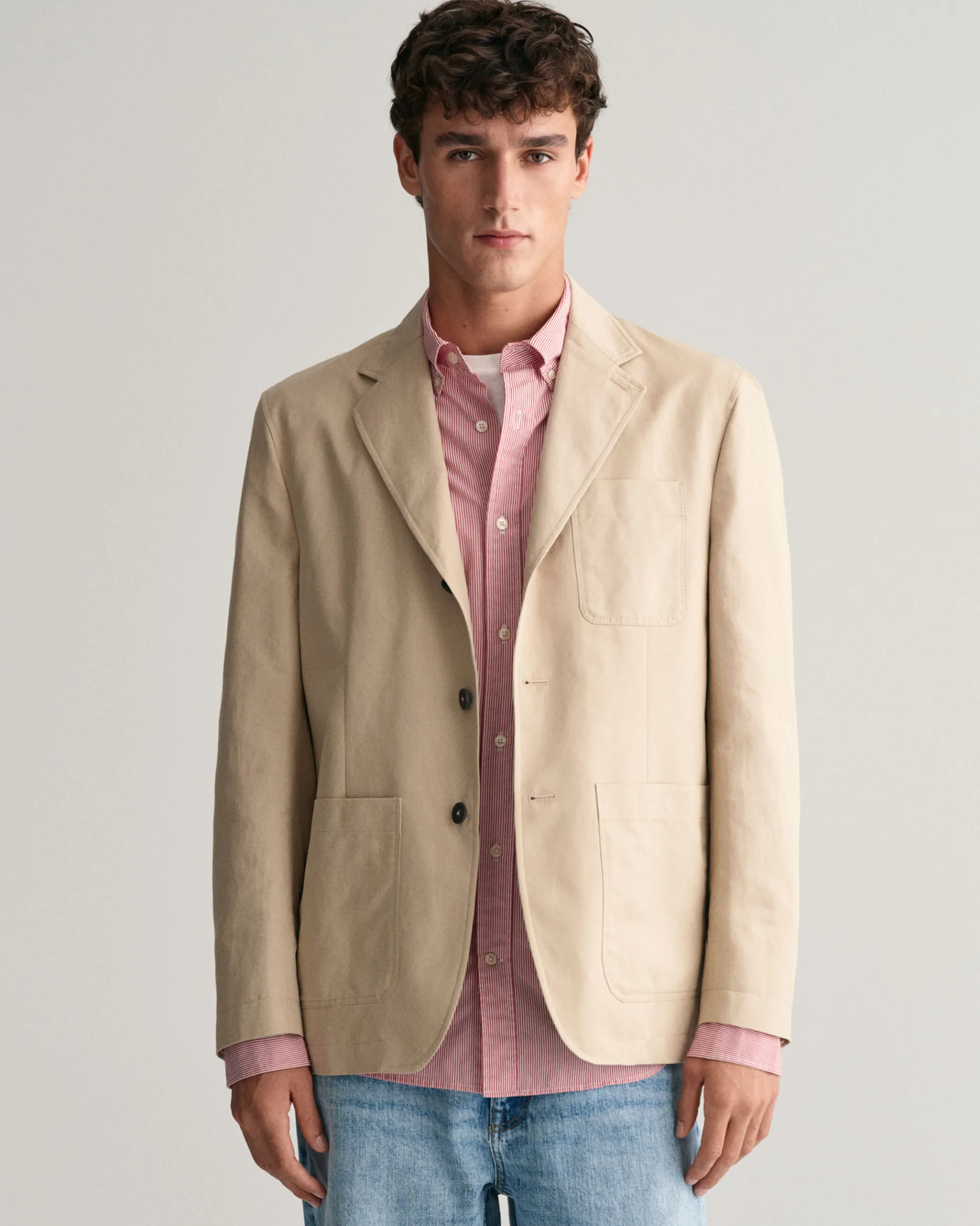 Regular Fit Cotton Blazer