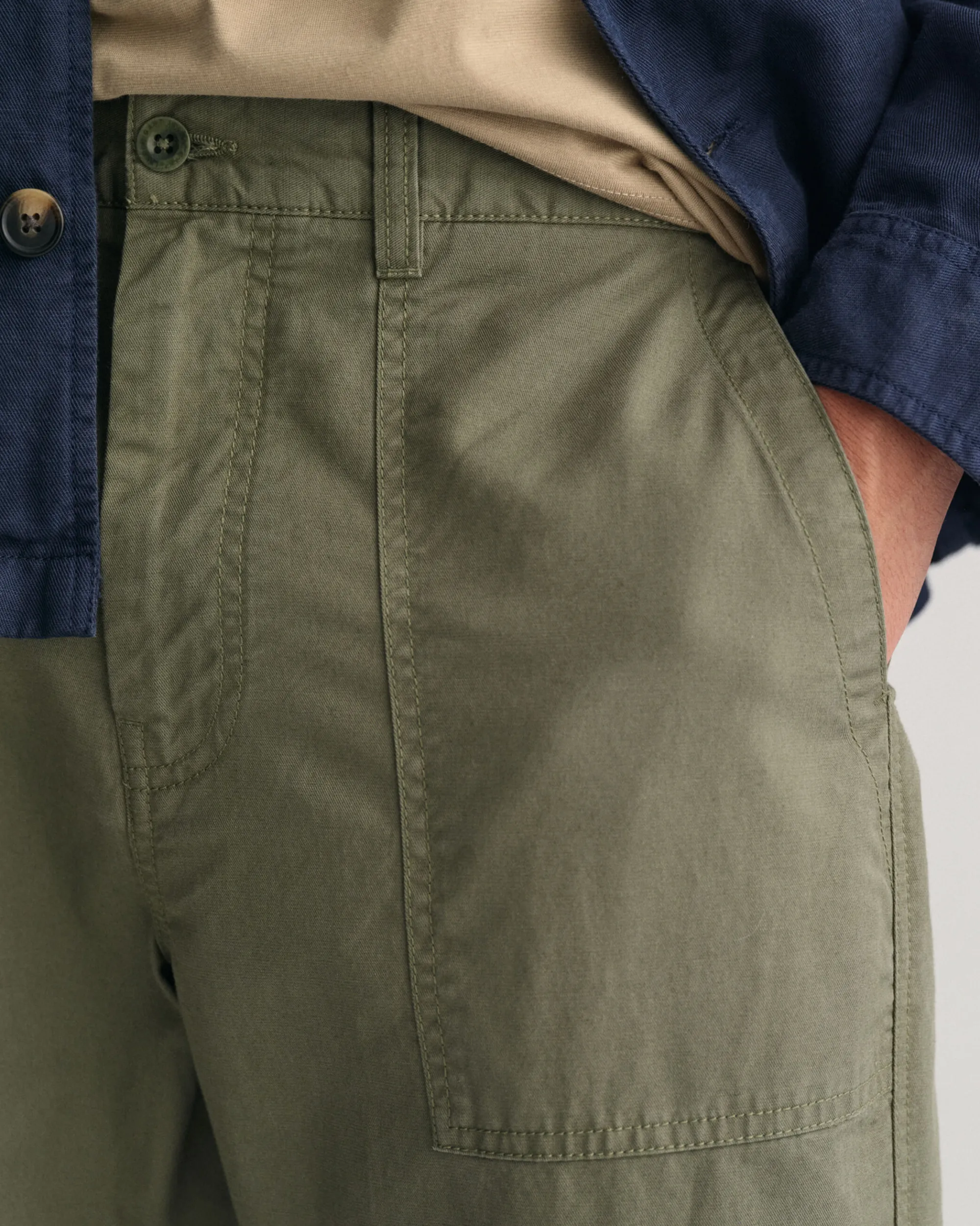 Regular Fit Cotton Linen Chinos